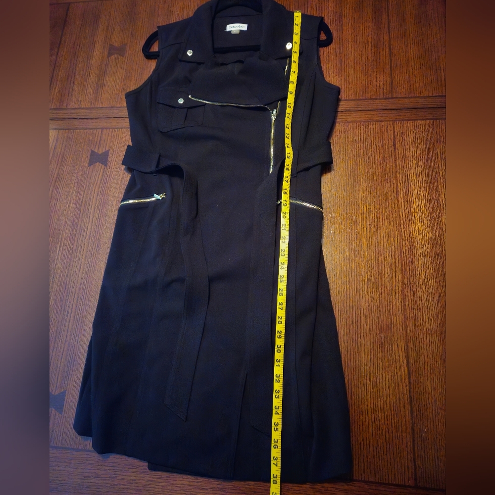 Calvin Klein Sleeveless Black Belted Dress 14 - Picture 7 of 8